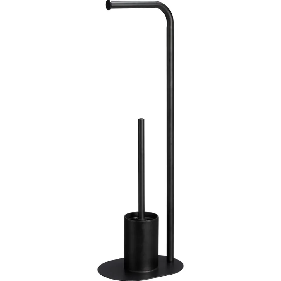 Kwantum Badkameraccessoires|Toiletborstel En Houder Zwart