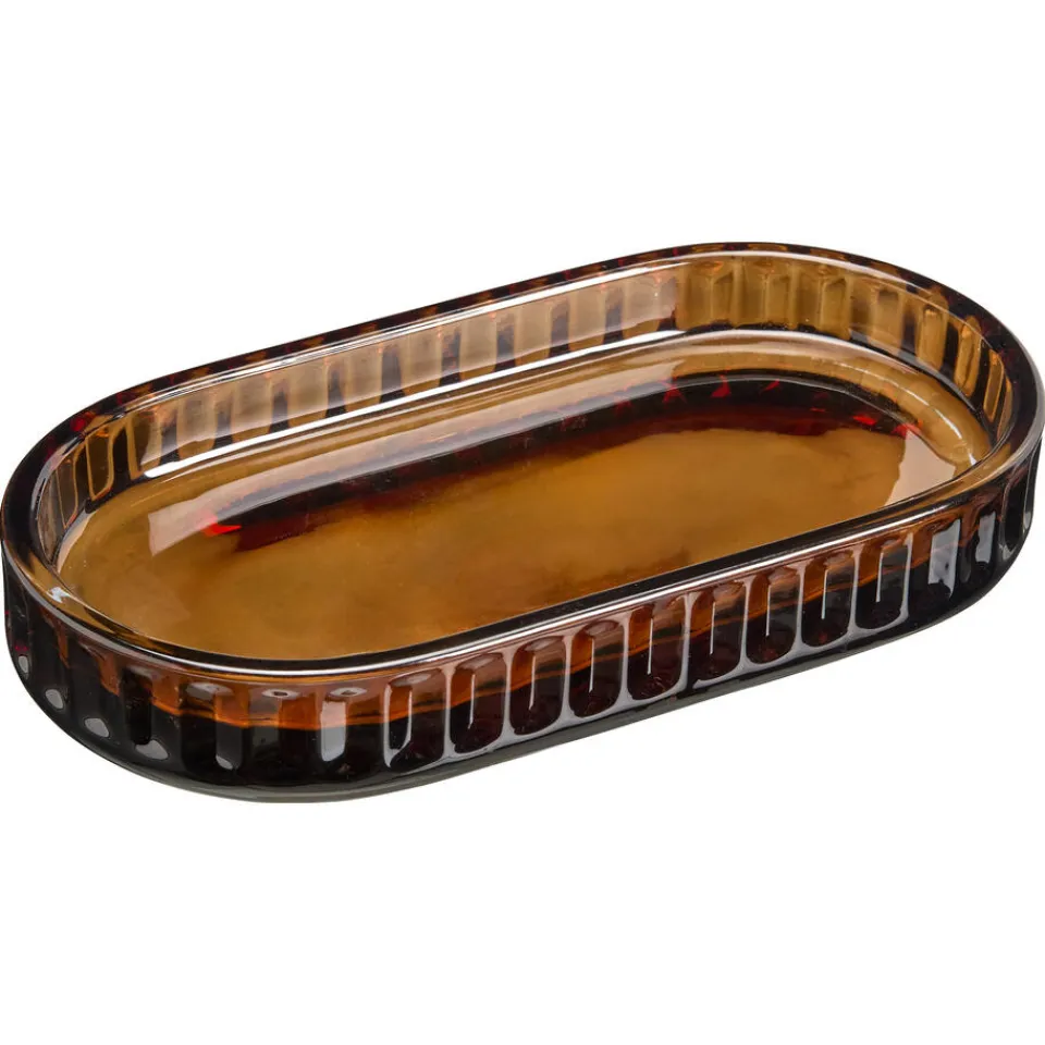 Kwantum Keukenaccessoires|Badkameraccessoires|Tray Ribbel Amber