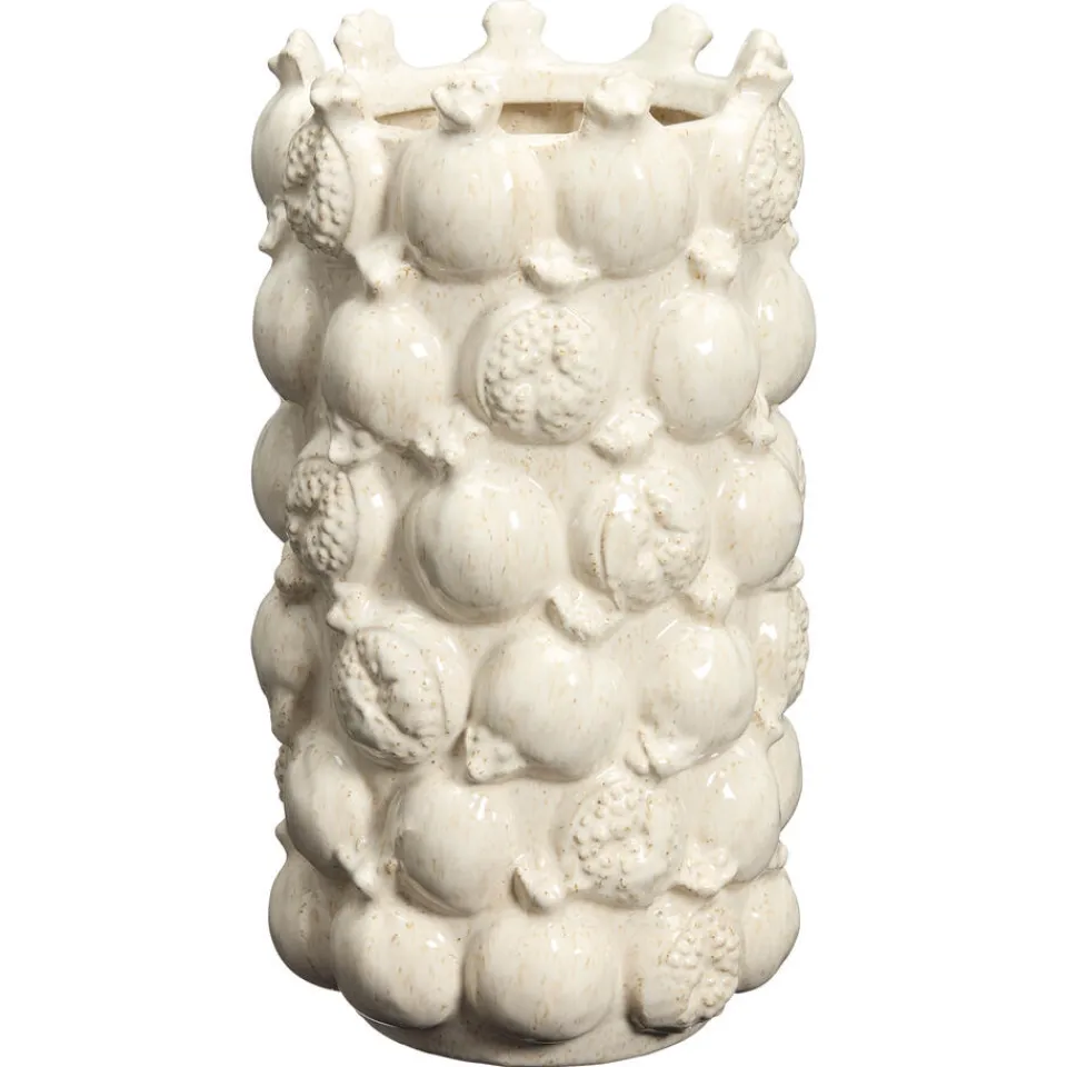 Kwantum Vazen & Potten|Vaas Granaatappel Off-White - 16x28,5 Cm 16x28 Cm