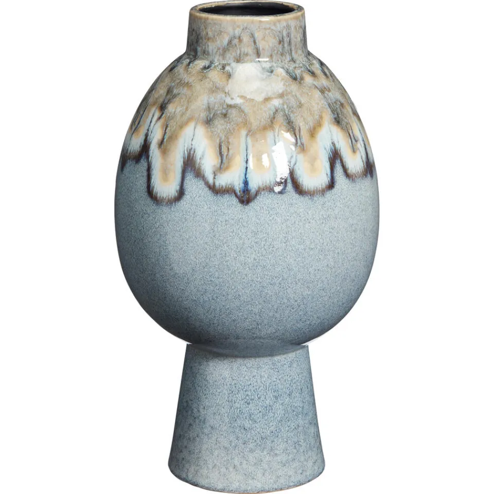 Kwantum Vazen & Potten|Vaas Niort Blauw 38x22 Cm