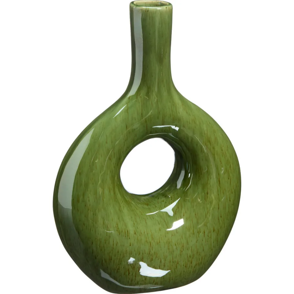 Kwantum Vazen & Potten|Vaas Retro Groen - 18x25 Cm