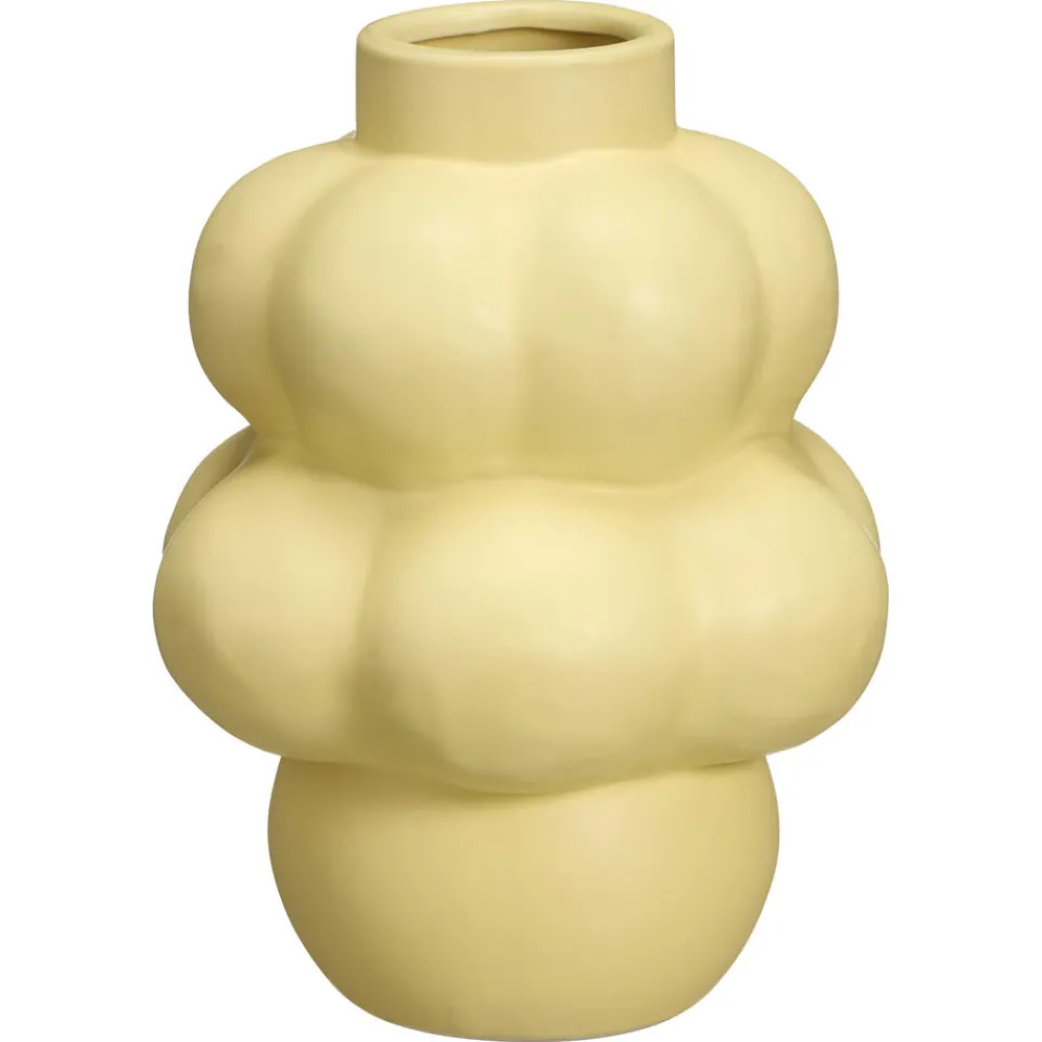 Kwantum Vazen & Potten|Vaas Rosetta Geel 25 Cm