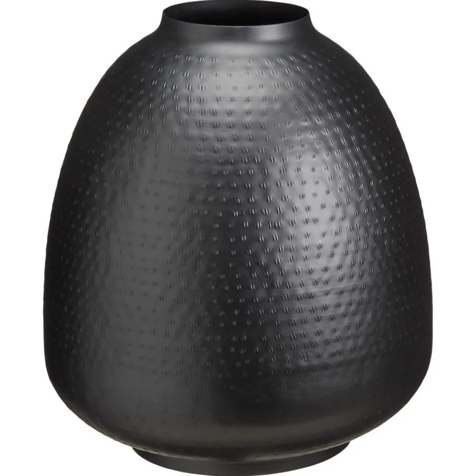 Kwantum Vazen & Potten|Vaas Toula Zwart - 30x35 Cm
