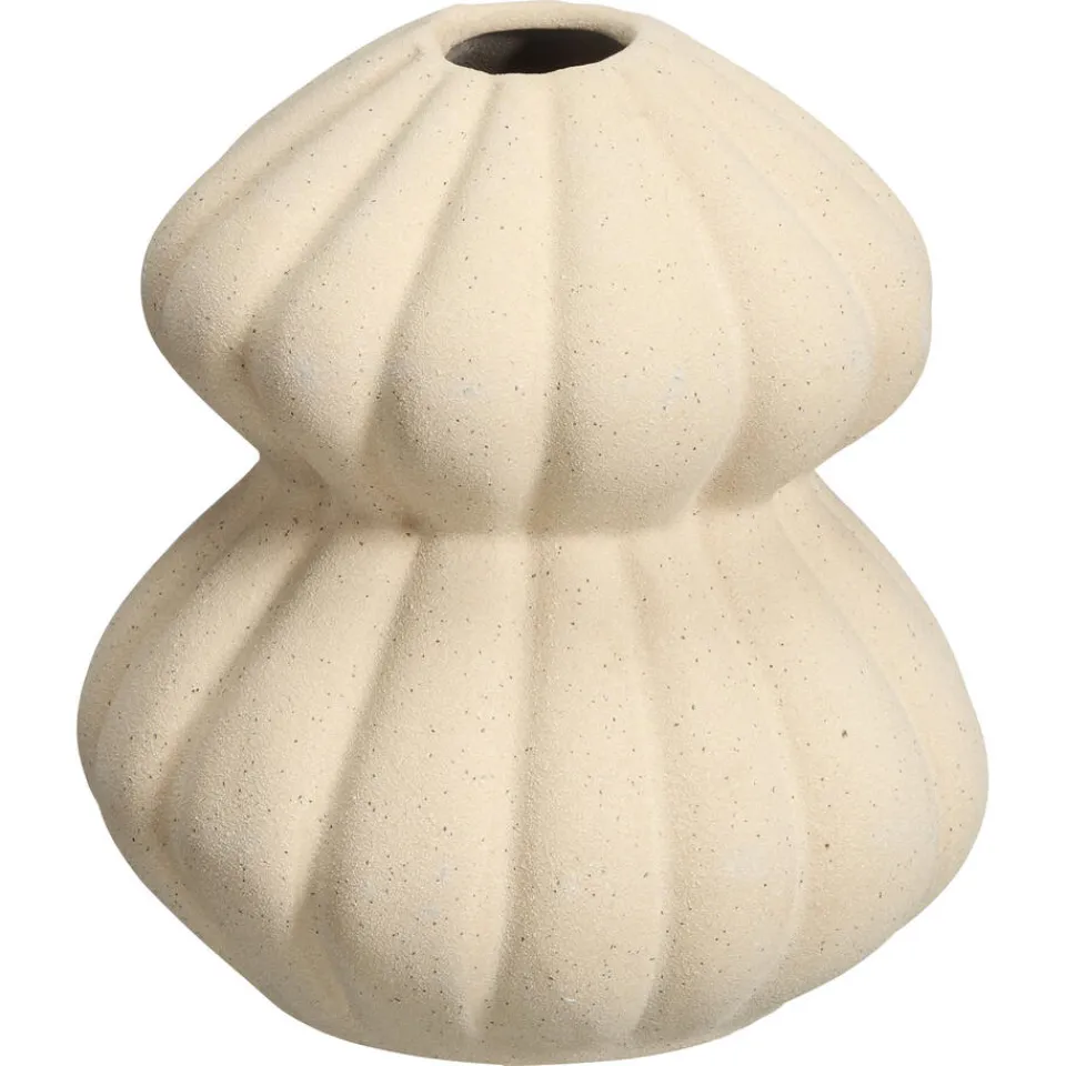 Kwantum Vazen & Potten|Vaas Troissy Naturel 15x17 Cm