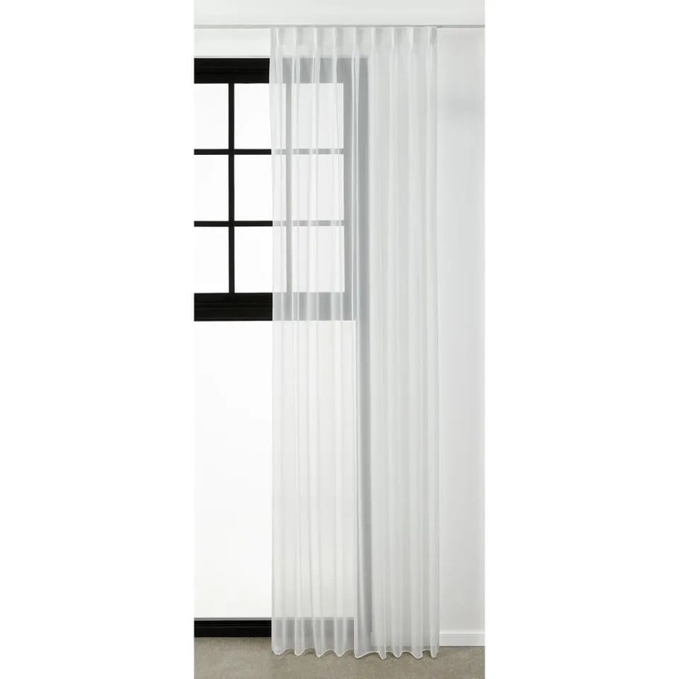 Kwantum Vouwgordijnen|Vitrages|Vitrage Silke Off-white
