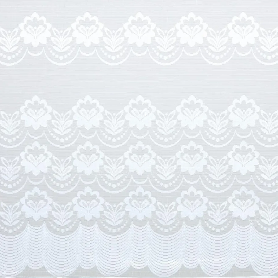 Kwantum Vouwgordijnen|Vitrages|Vitrage Silvia Wit - 180 Cm