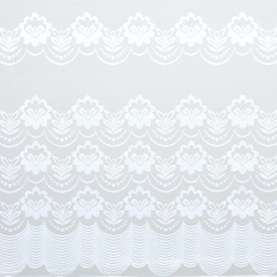 Kwantum Vouwgordijnen|Vitrages|Vitrage Silvia Wit - 180 Cm