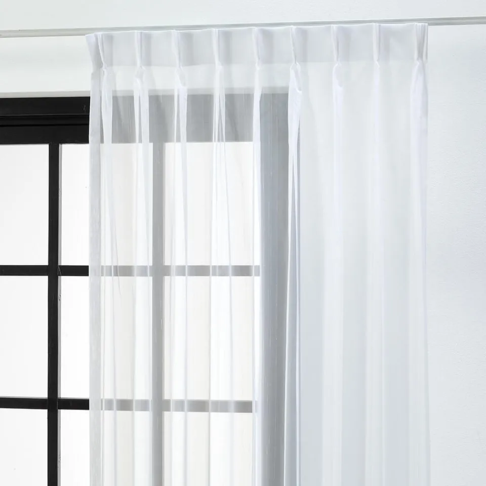 Kwantum Vouwgordijnen|Vitrages|Vitrage Vera Wit