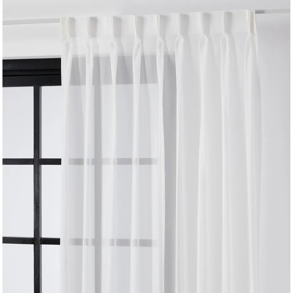 Kwantum Vouwgordijnen|Vitrages|Vitrage Vivienne Off-White