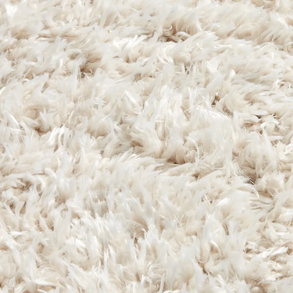 Kwantum Vloerkleden|Vloerkleden Woonkamer|Vloerkleed Cailou Wit ø 180 Cm