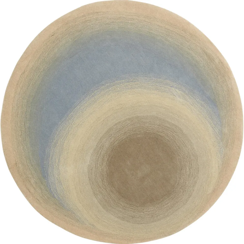 Kwantum Vloerkleden|Vloerkleden Woonkamer|Vloerkleed Quinton Blauw - Ø150 Cm