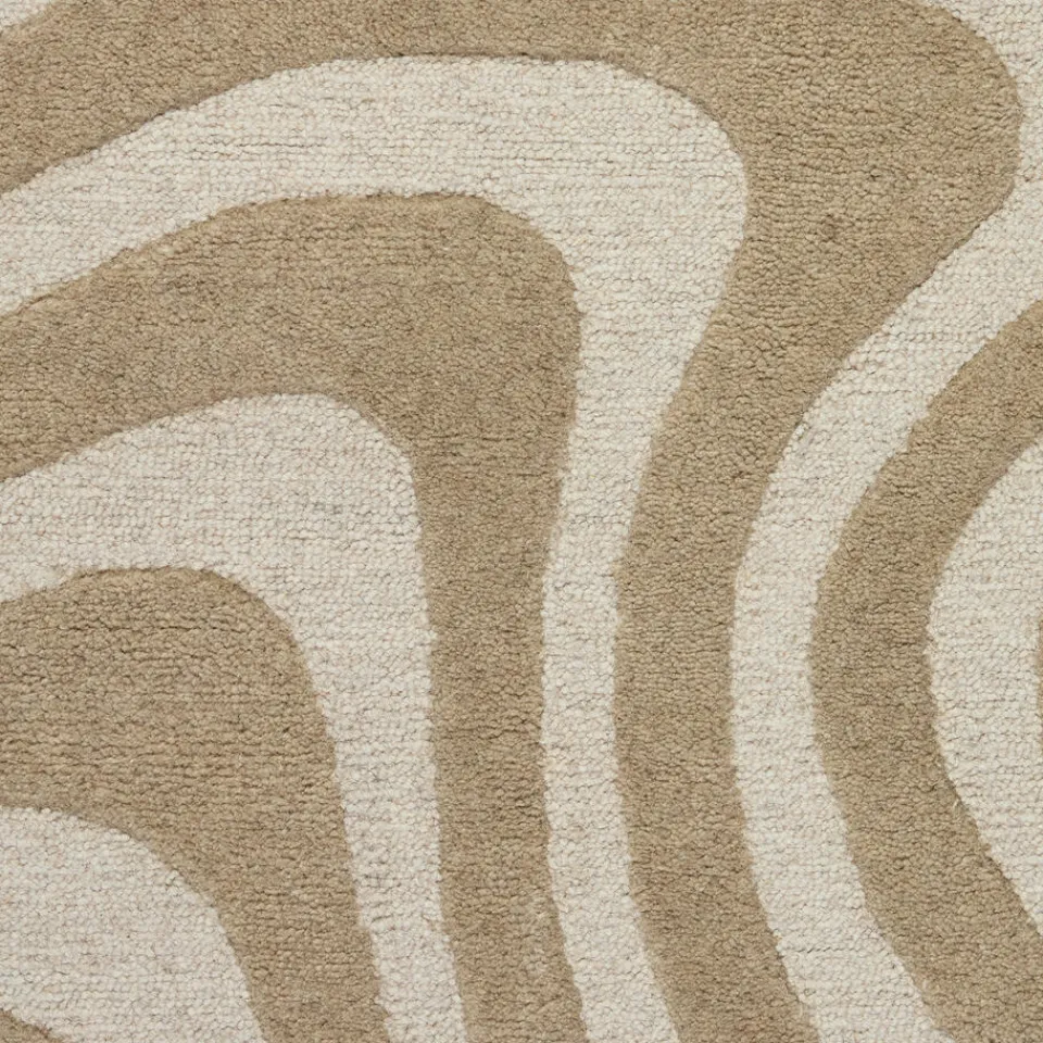 Kwantum Vloerkleden|Vloerkleden Woonkamer|Vloerkleed Sandbank Zand 200x300 Cm