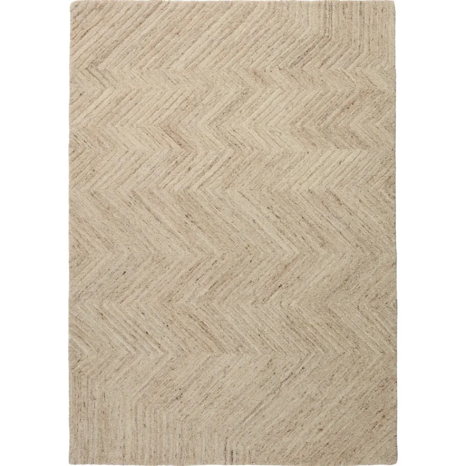 Kwantum Vloerkleden|Vloerkleden Woonkamer|Vloerkleed Zigzag Zand 190x280 Cm