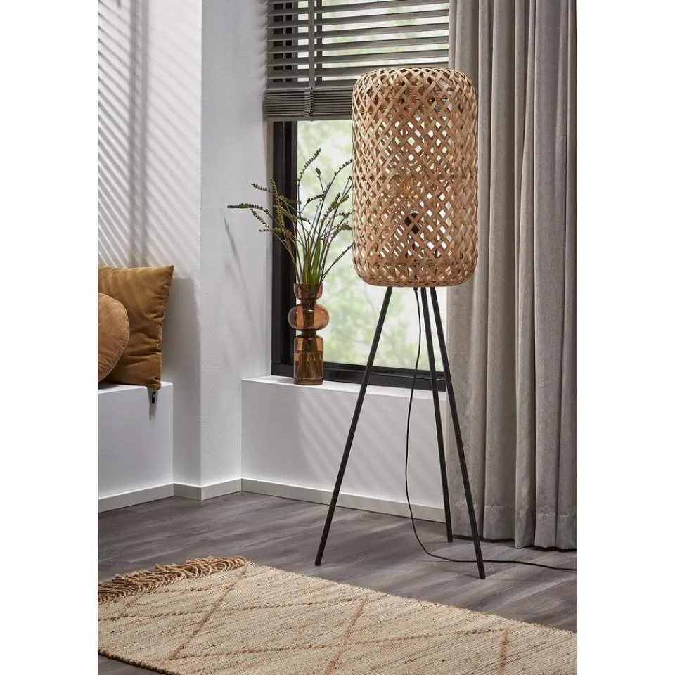 Kwantum Vloerlampen|Vloerlamp Aphrodite Zwart Naturel