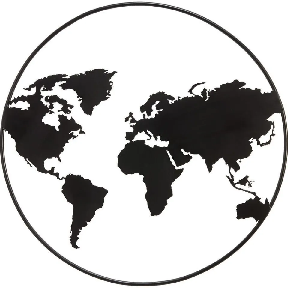 Kwantum Wanddecoratie|Wanddecoratie El Mundo Zwart