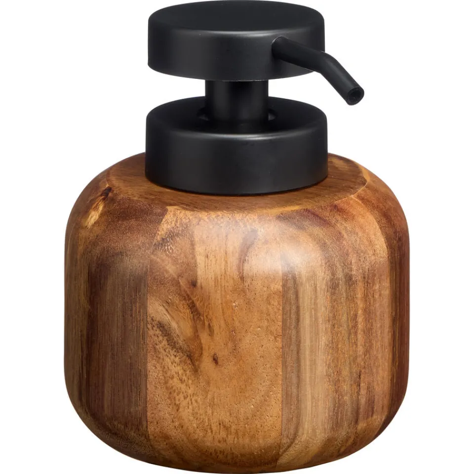 Kwantum Keukenaccessoires|Badkameraccessoires|Zeepdispenser Bols Bruin/Zwart