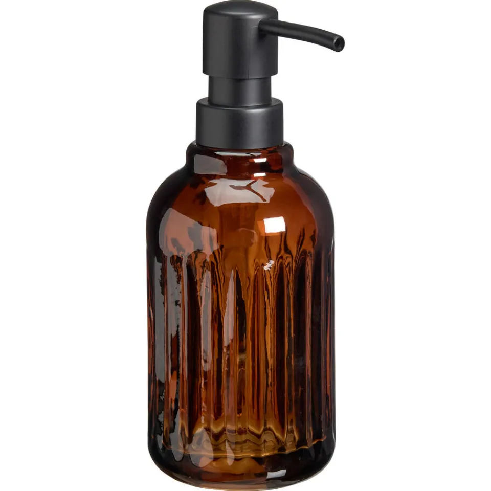 Kwantum Keukenaccessoires|Badkameraccessoires|Zeepdispenser Ribbel Amber