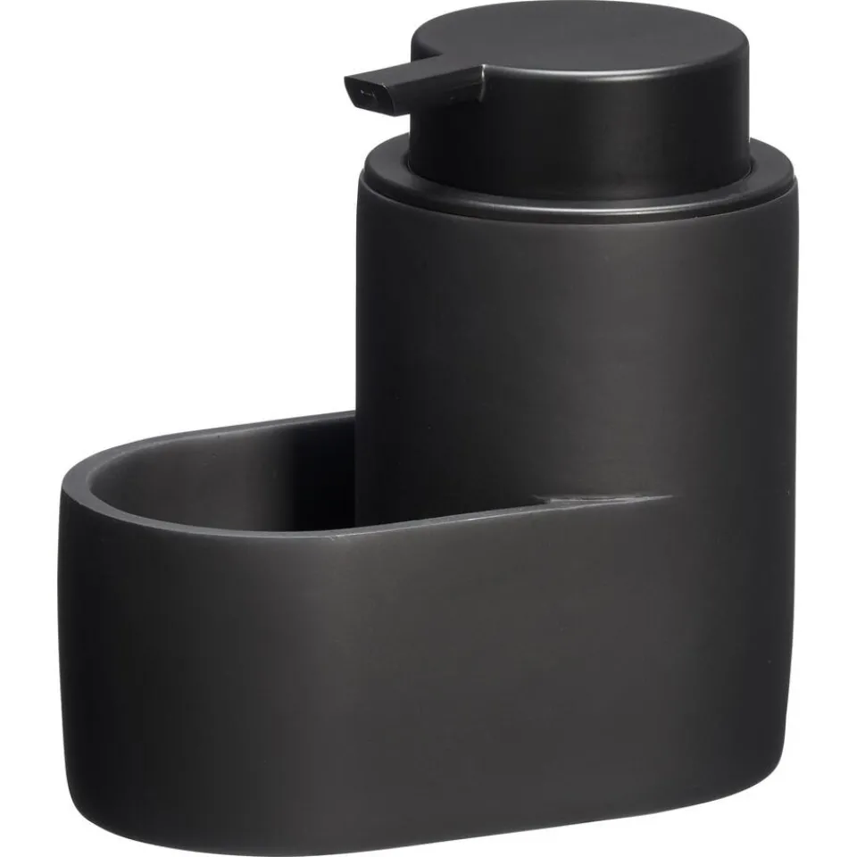 Kwantum Badkameraccessoires|Zeeppomp Met Bakje Zwart